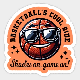 Basketball's Cool Side Sticker